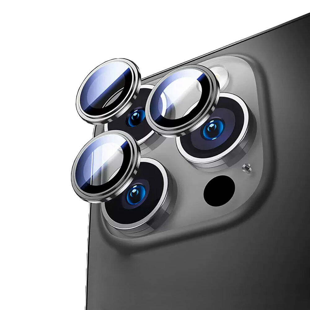 Wiwu iPhone 16 Pro Lens Guard Metal Kamera Lens Koruyucu Wiwu iPhone 16 Pro Lens Guard Metal Kamera Lens Koruyucu